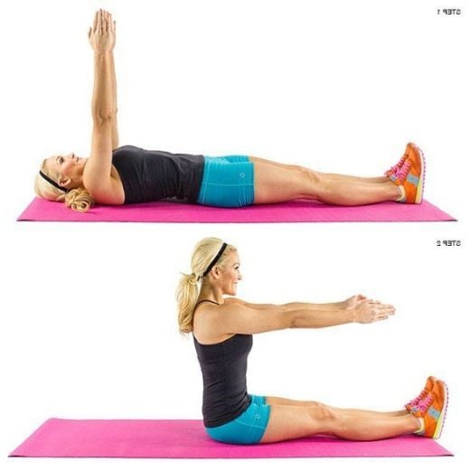 Bài tập Pilates Sit Up giảm mỡ bụng dưới hiệu quả