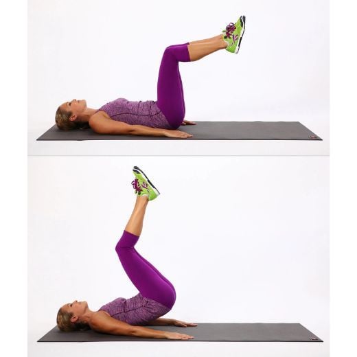 Bài tập Reverse Crunch gập bụng ngược giảm mỡ bụng dưới