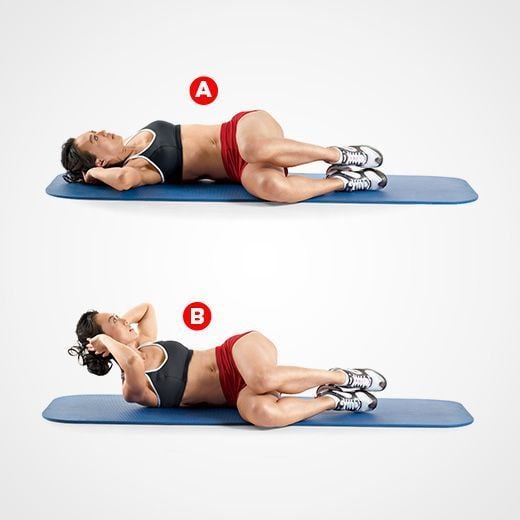 Bài tập gym giảm mỡ bụng Side Crunch cho nữ eo thon