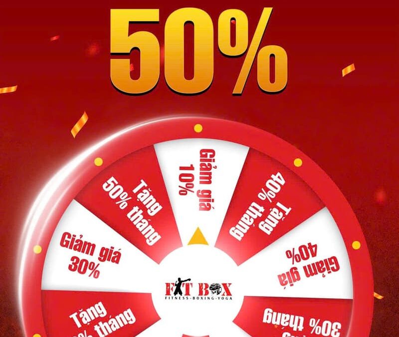 Mini game quay là trúng ưu đãi đến 50%